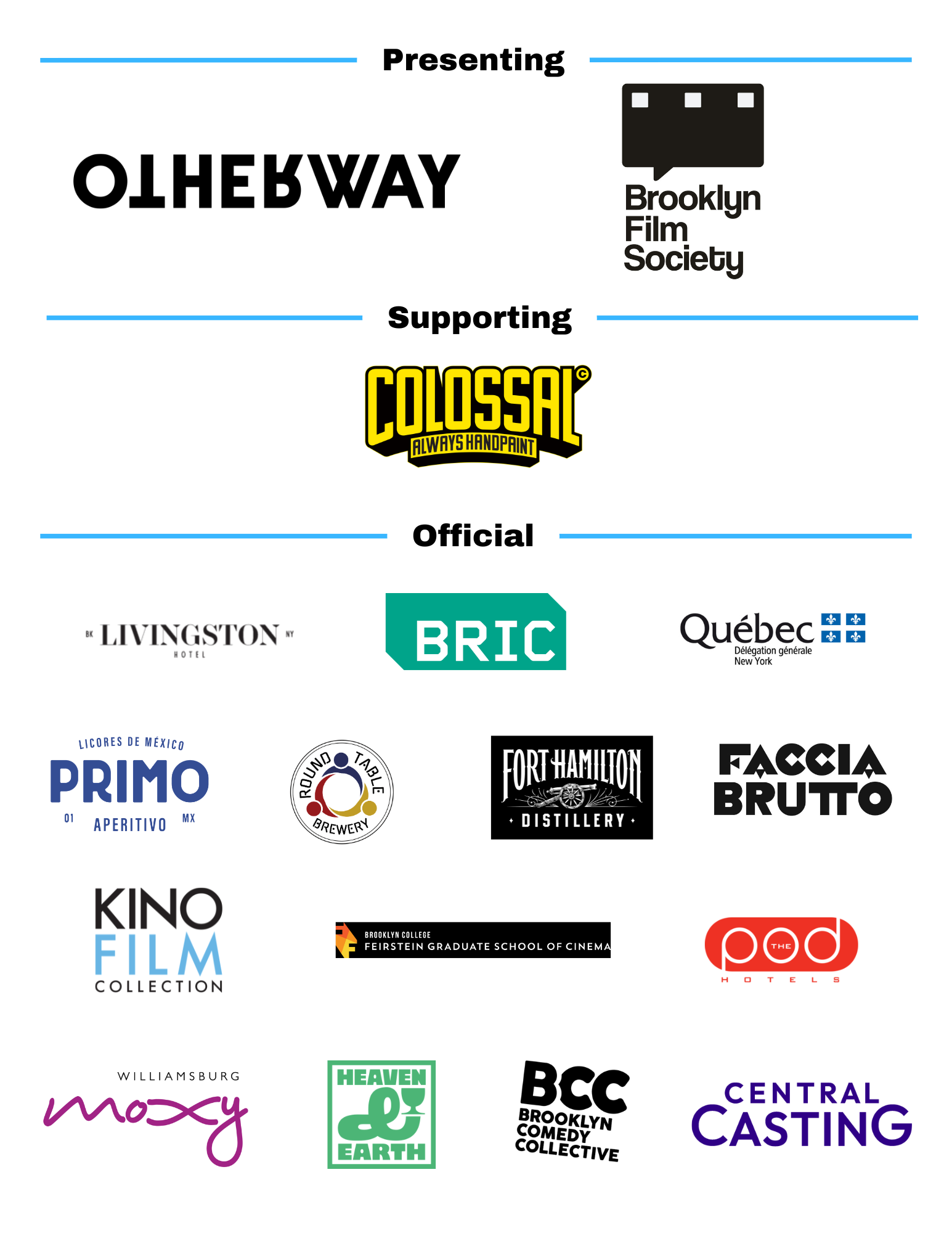 BFF Sponsors
